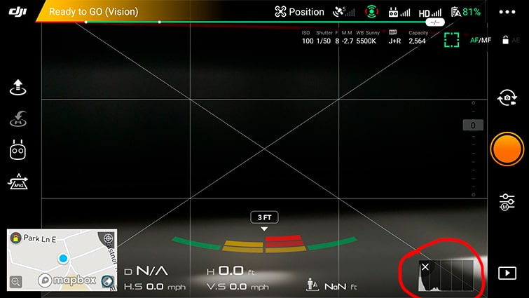 DJI-Camera-Settings Screenshot