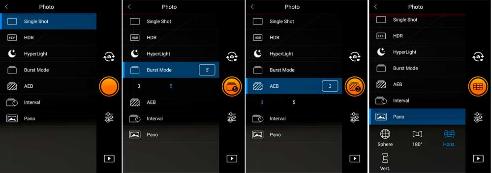 DJI-Camera-Settings Screenshot